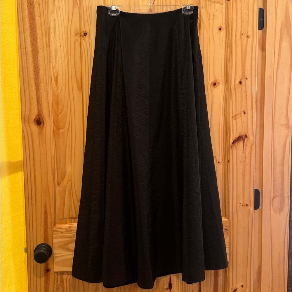 Ralph Lauren Black Sequin-Trimmed Black Skirt Size 8